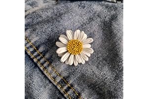 hcma Mode Kleine Gänseblümchen-Blumen-Broschen für Frauen Damen Schmuck Geschenk Broschenstifte