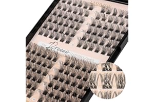 ‎LASHVIEW LASHVIEW Wimpern Cluster 144 Pcs Cluster Wimpern DIY Cluster Wimpern Extensions Mega Volumen Wiederverwendbare Einzelne Wimpern Cluster Volumen Look Super Thin Band für Soft(Volume,D-10-16mix)