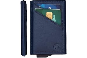 POWR Porte-Cartes avec Blocage RFID Coulissant, élégant et Fin, Protecteur de Cartes de crédit sans Contact