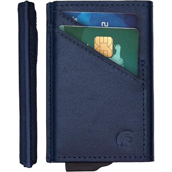 Portacarte RFID Doutop In Acciaio Inox Spazzolato, Portabanconota Sottile Per Uomo E Donna, Argento - 2