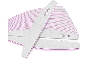 SELISTAMM Lime per Unghie, 12 Pezzi Lime per Unghie 100/180, Lime Unghie Professional, Lima per Gel Unghie, Doppia Faccia per Uso Domestico e Salone