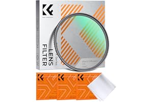 K&F CONCEPT Nano-Klear 82mm Filtro Black Diffusion 1/4, Filtro Black-Mist 1/4 Ultrafino Macro de Vidrio Óptico con Nano Revestimiento con 3Pcs Paño Limpieza Microfibra