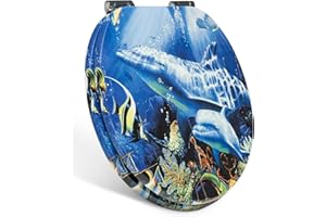 Xonic Design WC-Sitz - Premium Klo-Deckel - Toilettensitz mit Absenkautomatik - hochwertige Klobrille mit Motiv (MDF178)