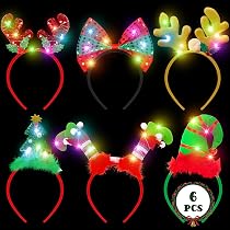 3 PACK CHRISTMAS LED Light Up Bulb Necklace Christmas Holiday Party...