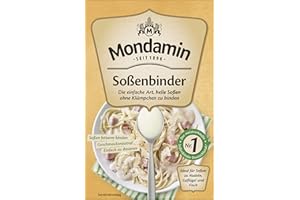 ‎MONDAMIN Mondamin Soßenbinder Hell ideal für eine helle Soße ohne Klümpchen fettarm und geschmacksneutral 250 g