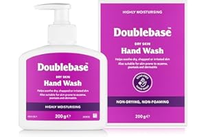 Doublebase Dry Skin Hand Wash. Moisturising, Non-Foaming. Also Suitable for Skin Prone to Eczema and Psoriasis, Soap and SLS Free (Packaging May Vary), 200g