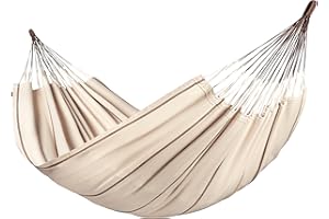 ‎LA SIESTA LA SIESTA® Modesta Nougat - Klassische Doppel-Hängematte aus Bio-Baumwolle