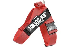 Julius-K9 Color & Gray Arnés de Correa de IDC, Tamaño: 2XL/3, Rojo-Gris