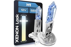 Gread - 2x lampadine alogene H1 - super-bianco - 8500k 55W Certificazione ECE - Effetto ottico allo xeno