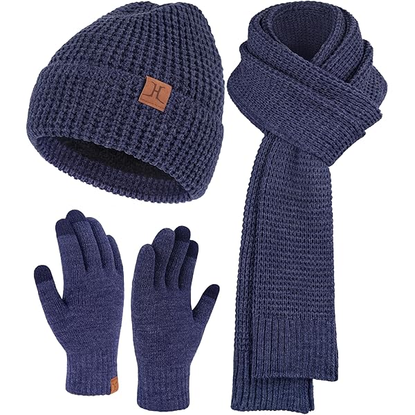 Dameshoed Muts Sjaal Touchscreen Handschoenen Set Schedelkap Nekwarmer Handschoenenset kopen vanaf een prijs van 26