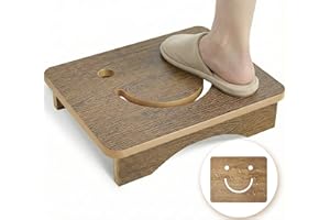 HFHOME Step Stool for Adults and Seniors Waterproof HDPE, Half Step Heavy Duty with 250kg Capacity, Non-Slip Mobility Aid for Bathroom, Kitchen, Bedroom Gardern, and Outdoor