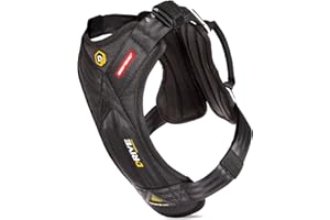 EzyDog Arnes Coche Perro Homologado - Cinturón De Seguridad para Perros - Mascotas Perros Accesorios, Multifunción, Ajustable (L, Negro)