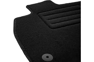 MOBIL-FAN Dywanik samochodowy welurowy dywanik kierowcy do Toyota Yaris III (2011-2020) - 1-częściowy - dokładnie dopasowany - OVAL Clip