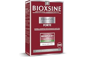 Bioxsine Forte herbal shampoo for severe hair loss for men and women, natural hair growth agent for all hair types, hair growth shampoo 300 ml - confirmed by studies
