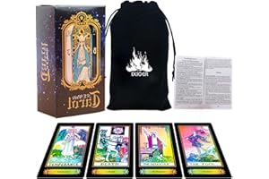 IXIGER Tarot Cards,tarot cards with guide book,tarot deck,78 classic tarot deck,tarot card deck with guide book and gift bag,Fortune-telling game for beginners and experts.
