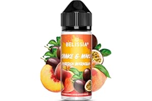 ‎BELISSIA Belissia Shake and Make - Pfirsich-Maracuja - Hochdosiertes Lebensmittel Aroma 10ml mit praktischer Schüttelflasche zum mischen. Für Lebensmittel, Kochen, Backen, Hobby, Raumerfrischung uvm.