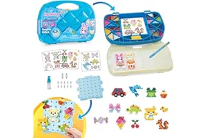 Aquabeads - La mallette d'initiation - Kit de loisirs créatifs - Activité manuelle enfants en toute autonomie - Coffret de perles qui collent avec de l'eau - Jouet enfant 4 ans et + - 31912