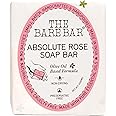 The Bare Bar Absolute Rose Soap Bar - 100 gm | Natural & Organic Handmade Bathing Soap for men and women | Paraben and Sulphate free | Vegan Soap with Essential Oils