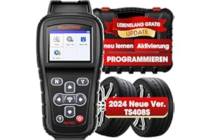 ‎AUTEL Autel MaxiTPMS TS408S RDKS Reifendruck-Kontrollsystem 2024 Reifendrucksensoren, TPMS Lernwerkzeug, Sensoraktivierung, TPMS Reset/Diagnose, Lesen/Löschen DTCs, Upgraded von TS408/401, Arbeit als TS501