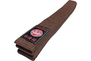 ‎BUDODRAKE Budodrake Shotokan Karategürtel Silver Edition 100% Cotton braun