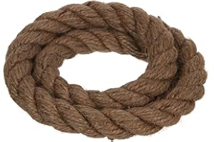 NAJDER Corde de Jute Naturelle, Ficelle de Jute, Corde Torsadée Fibres Naturelles, Épaisseur 40 mm, Longueur 1 m pour Bricolage, Jardinage, Décoration, Travaux Manuels, Arbre à Chat