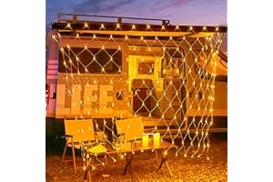 Blumacht Luces de Red al Aire Libre, 192 Led 9,8x6,5 FT Luces de Hadas Conectables con Varios Modos de iluminación, Luces de red LED para Arbustos, Jardín, Patio Trasero, Vacaciones, Navidad (Blanco)