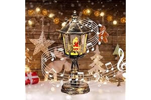 Joellfuner Lanterna Natalizia con Neve, Decorazione musicale delle lanterne di Natale (A2)