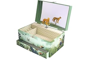 Trousselier Sabana-Joyero Musical niña y música Sonata a la luz de Luna de Beethoven Verde, Color Caja de joyería Unité (Lot de 1) (S60924)