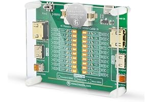 Treedix Kabeltester-Platine für HDMI-Kabeltester Prüfgerät mit 20 LED-Anzeigen zur Erkennung von Kurzschluss/Unterbrechung/Kreuzverbindung für Standard HDMI Typ A, Mini HDMI Typ C, Micro HDMI Typ D