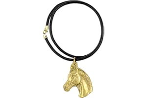 Art-Dog Exklusive Halskette mit Hund, 24 Karat Goldauflage - Handgefertigter Schmuck für Hundeliebhaber - Vergoldete Halsketten mit Hund