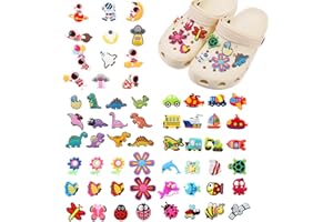 PWSAP Charmes de Chaussures en PVC, Breloques de Chaussures Mignonnes pour Crocs Sandales à Sabots, Cadeau de Fête pour Enfants Filles Femmes