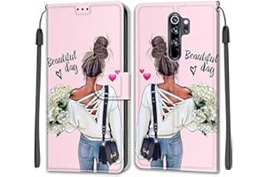 SIENIANLINE Carcasa Magnética para Xiaomi Redmi Note 8 Pro - Funda con Tapa, Protección Completa y Ranura para Tarjeta