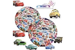 PYTRARTY Cars Pegatinas Infantiles,100 Piezas Cars Pegatinas Set,Cars Pegatinas Kawaii,Pegatinas Anime Cars,Bonito Stickers Muchacha,Bicicletas, Equipaje,Juegos De Pegatinas De Anime