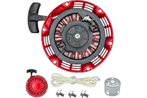 YGQ GX160 Seilzugstarter GX120 GX200 Rückzugstarter Rücklaufstarter Handstarter Zugstarter Rückstoß Starter Seilzug mit Pully Cup für Honda 4.0 5.5 6.5 PS Rolair Blackmax and Clones