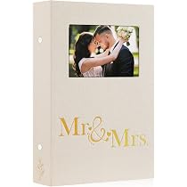 Album Photo Mariage 10x15 Cm 600 Poches – Lin Blanc Élégant Fenêtre 600 Photos