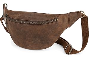 Berliner Bags Vintage Marsupio Donna Kai, Marsupio Uomo Pelle, Borsa Marsupio Donna Tracolla, Unisex - Marrone