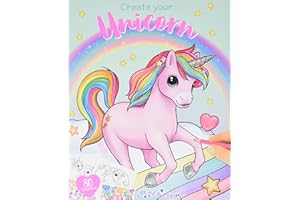 Depesche Top Model Ylvi Create Your Unicorn (0010534), Multicolor, única (DEPESCHE 1), Cuadernos para colorear + Manual