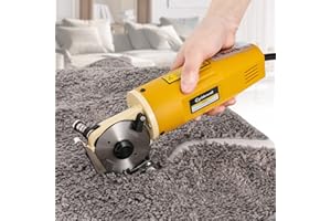 CGOLDENWALL CGOLDENWAL YJ-70A Ciseaux Électrique Tissu Ciseaux Rond Couteau Épaisseur de Coupe 25mm Diamètre de Lame 70mm 2400tr/min avec Fonction d'Affûtage Automatique 220V