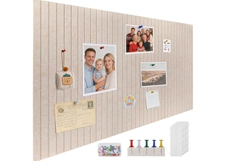 ddckj 120 x 90 cm stor korkbräda 0,9 cm tjock anslagstavla med 100 tryckstift och självhäftande klis - Amazon Deal & Rabatt