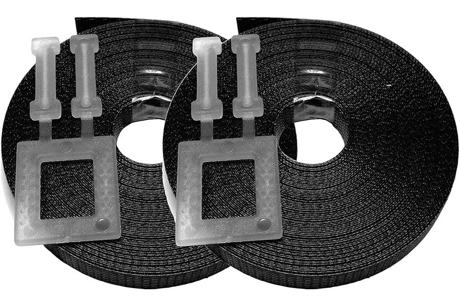 Pallet strapping kit Black 10m x 12mm with 1 plastic buckle, 2 pack