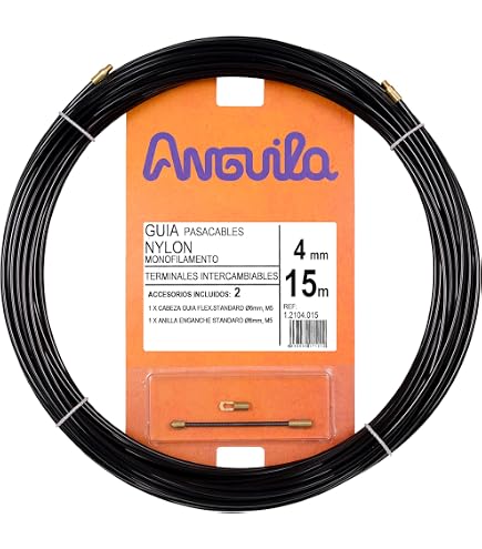 Passacavi Intrecciato InstalPlace 4,5mm X 30m: Terminali Intercambiabili Per Installazioni Domestiche