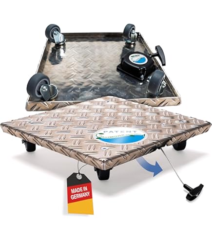 Pflanzenroller Mit Versteckten Rädern - Rund, Kunststoff, Wasserspeichernd, 22-43 Cm