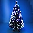 FlickBuyz Fibre Optic Christmas Tree – Artificial Christmas Tree – 3FT, 4FT, 5FT and 6FT Green Xmas Trees, Fibre Optic Christmas Tree (3FT (90cm))