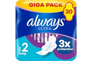 Always Ultra Bindor Normal (Storlek 1) Med Vingar 36 Bindor, Superabsorberande Och Supertunna, För Menstruation
