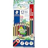 STAEDTLER Kredki Noris Wopex 12 kolor&oacute;w | Realizzati in legno riciclato, colori brillanti, superficie antiscivolo &ndash; per bambi
