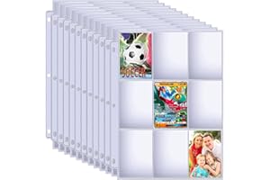 HUBATTERIK Etui na karty kolekcjonerskie, 990 kieszeni, etui na karty Pokemon, teczka kolekcjonerska, neutralne, przezroczyste folie na karty kolekcjonerskie do różnych segregatorów