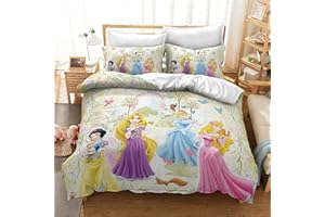 LKFFHAVD Disney - Juego de ropa de cama para niñas y niños, microfibra rosa, funda de almohada de 50 x 75 + funda nórdica de 135 x 200 cm (140 x 210 cm, 3)