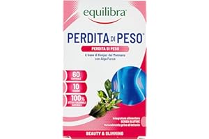 equilibra Integratori Alimentari, Perdita di Peso, Integratore per Pedita Peso a Base di Fibra di Konjac e Alga Fucus, per Normale Metabolismo e Normale Funzione Tiroidea, Senza Glutine, 60 Capsule