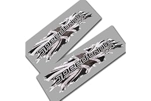 Twisted Melon Triumph Speed Triple 1050 Lot de 2 Stickers Motif Drapeau de l'union Gris