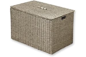 CALICOSY Casâme Baúl Plegable De Junco Marino con Tapa